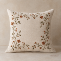 Ivory Embroidered Extra Long Lumbar Pillow